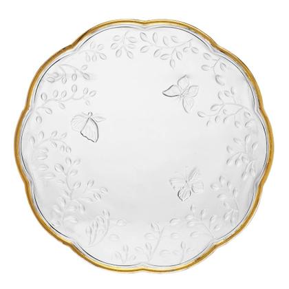 Imagem de Aparelho de Jantar 12 Peças New Butterfly com Fio de Ouro Cristal Ecológico Lyor