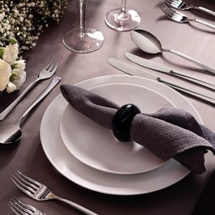 Imagem de Aparelho de Jantar 12 Peças Tramontina Leonora Porcelana Branca Leve Cupê Mesa Posta Almoço Sobremes
