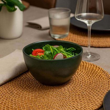 Imagem de Aparelho de Jantar 18 Peças Cerâmica Stoneware Porto Brasil Orgânico Verde Arauco Mesa Posta