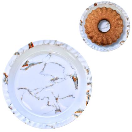 Imagem de Aparelho De Jantar 18 Peças Melamina Mármore Jogo Completo