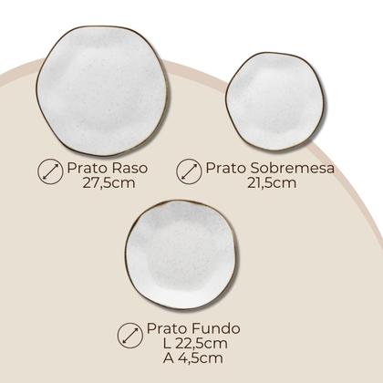 Imagem de Aparelho de Jantar 18 Peças Ryo Maresia Porcelana Oxford