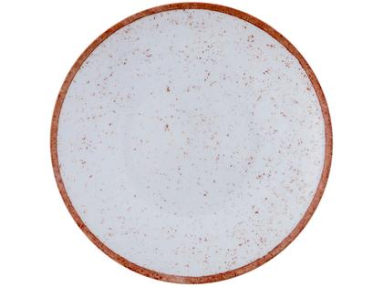 Imagem de Aparelho de Jantar 20 Peças Tramontina Redondo Porcelana Branco e Marrom Mare