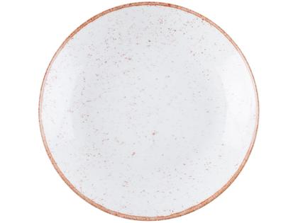 Imagem de Aparelho de Jantar 20 Peças Tramontina Redondo Porcelana Branco e Marrom Mare