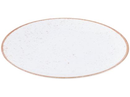 Imagem de Aparelho de Jantar 20 Peças Tramontina Redondo Porcelana Branco e Marrom Mare