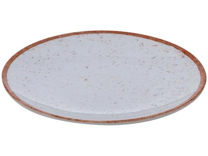 Imagem de Aparelho de Jantar 20 Peças Tramontina Redondo Porcelana Branco e Marrom Mare