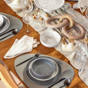 Imagem de Aparelho de Jantar 30 Peças Flat Gray Oxford