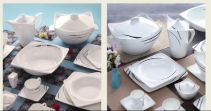 Imagem de Aparelho de jantar banquete Fine Bonechina 105 Pcs Karnita
