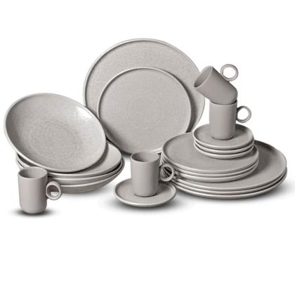 Imagem de Aparelho de Jantar Cerâmica Stoneware Sandy 20 peças Porto Brasil