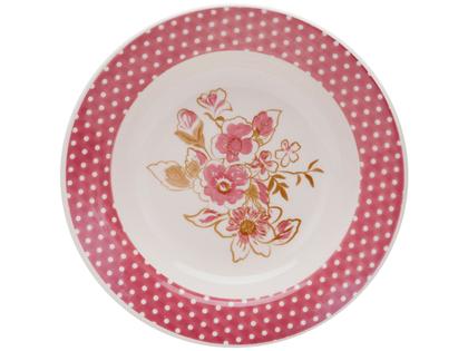 Imagem de Aparelho de Jantar Chá 30 Peças Biona Cerâmica Redondo Rosa Donna AE30-5160 Oxford