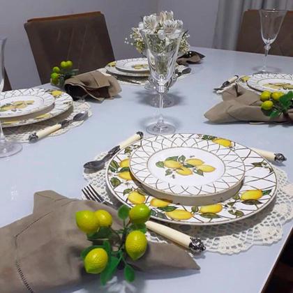 Imagem de Aparelho de jantar com 12 pcs siciliano c/ bowl amarelo