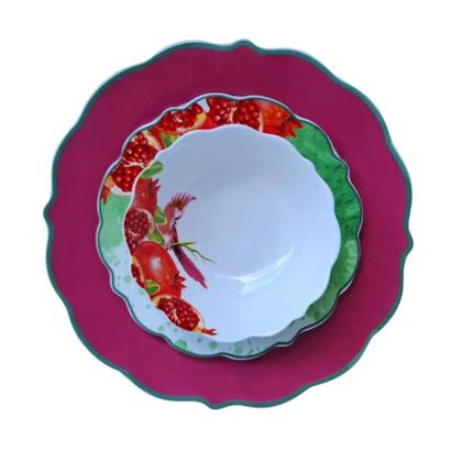 Imagem de Aparelho de Jantar com 12 peças Composée Bordas Recortadas porcelana Bone China.