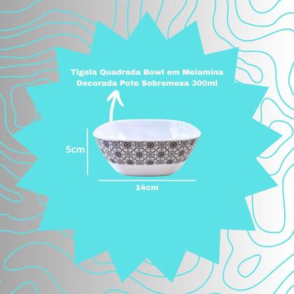 Imagem de Aparelho De Jantar Completo 17 pçs Decorado Preto Melamina