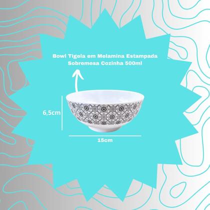 Imagem de Aparelho De Jantar Completo 17 pçs Decorado Preto Melamina