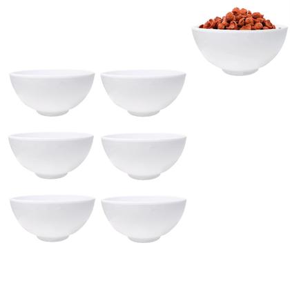 Imagem de Aparelho de Jantar Completo 18 Peças Pratos Tigelas Branco