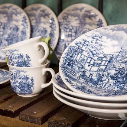 Imagem de Aparelho de Jantar Donna Cena Inglesa 20 Peças Biona Oxford