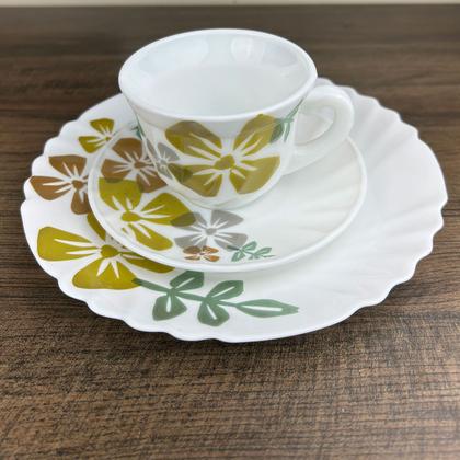 Imagem de Aparelho de Jantar e Chá 20 Peças 100% Vidro Salermo Fratelli Jogo Conjunto de Jantar Chá 20 Peças Xícaras Pratos