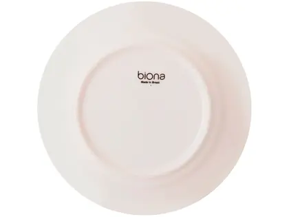 Imagem de Aparelho de Jantar e Chá 20 Peças Biona de Cerâmica Redondo Branco e Azul Claro Donna Oxford