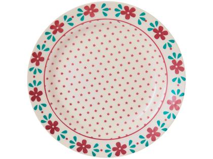 Aparelho de Jantar e Chá 20 Peças Biona de Cerâmica Redondo Branco e Azul Claro Donna Imagem de Aparelho de Jantar e Chá 20 Peças Biona de Cerâmica Redondo Branco e Azul Claro Donna