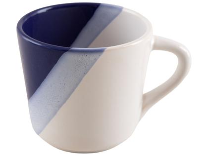 Imagem de Aparelho de Jantar e Chá 20 Peças Cerâmica Brasilia Redondo Branco e Azul Cobalto Atual