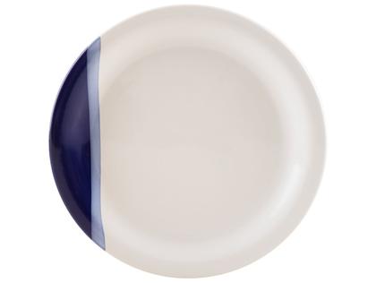 Imagem de Aparelho de Jantar e Chá 20 Peças Cerâmica Brasilia Redondo Branco e Azul Cobalto Atual