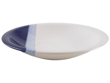 Imagem de Aparelho de Jantar e Chá 20 Peças Cerâmica Brasilia Redondo Branco e Azul Cobalto Atual