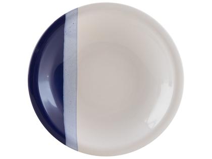 Imagem de Aparelho de Jantar e Chá 20 Peças Cerâmica Brasilia Redondo Branco e Azul Cobalto Atual