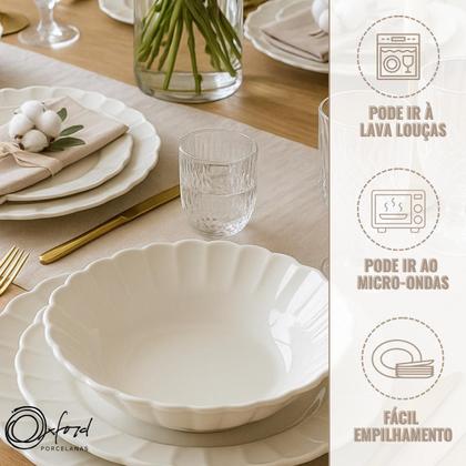 Imagem de Aparelho de Jantar e Chá 20 Peças Flora Camelia Porcelana Oxford