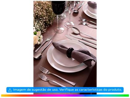 Imagem de Aparelho de Jantar e Chá 20 Peças Tramontina de Porcelana Branco Redondo Silvia