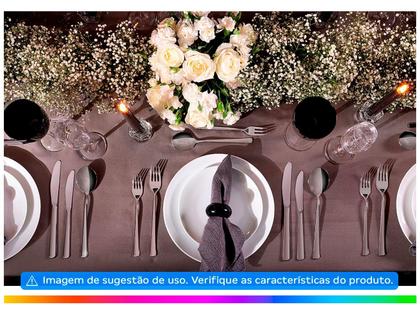 Imagem de Aparelho de Jantar e Chá 20 Peças Tramontina de Porcelana Branco Redondo Silvia