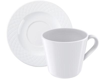 Aparelho de Jantar e Chá 20 Peças Tramontina - Porcelana Branco Redondo Ingrid Imagem de Aparelho de Jantar e Chá 20 Peças Tramontina