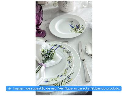 Imagem de Aparelho de Jantar e Chá 20 Peças Tramontina Redondo de Porcelana Branco Lilla 96589052