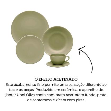 Imagem de Aparelho De Jantar E Chá 20 Peças Unni Oliva Oxford