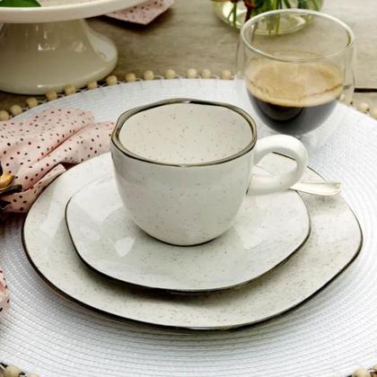 Imagem de Aparelho De Jantar E Chá 30 Peças Porcelana Maresia
