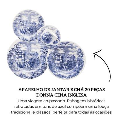 Imagem de Aparelho De Jantar E Chá Biona Donna Cena Inglesa - 20 Peças