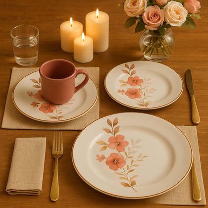 Imagem de Aparelho De Jantar E Chá Donna Chá Das Cinco 20 Peças Biona