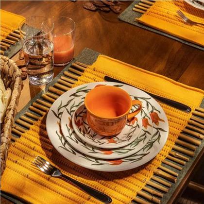 Imagem de Aparelho De Jantar E Chá Louça 30 Peças Lírios