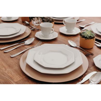 Imagem de Aparelho de Jantar e Chá Porcelana Schmidt 30 Peças - Mod. Prisma 077