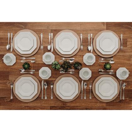 Imagem de Aparelho de Jantar e Chá Porcelana Schmidt 30 Peças - Mod. Prisma 077