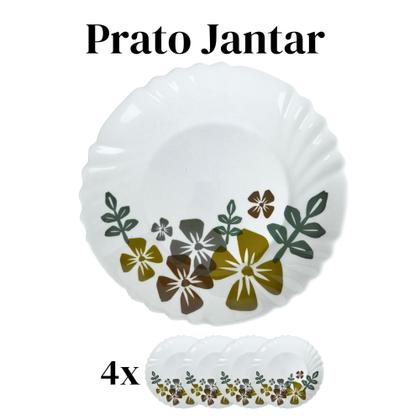 Imagem de Aparelho De Jantar E Chá Salermo Florido Opaline 20 Peças