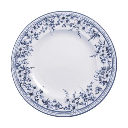 Imagem de Aparelho De Jantar Jogo Pratos Kit 12 Peças Azzura Porcelana Decorada Tramontina