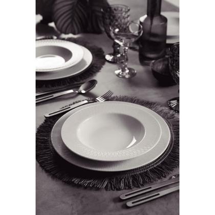 Imagem de Aparelho De Jantar Jogo Pratos Kit 12 Peças Porcelana Decorada Santorini Tramontina