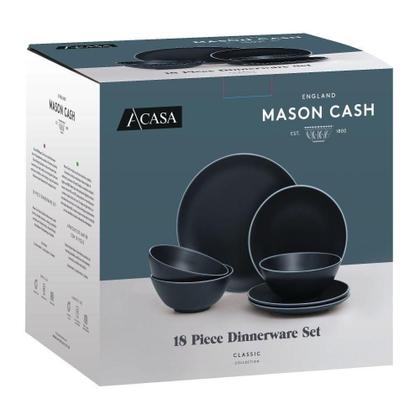 Imagem de Aparelho de Jantar Preto com 18 Peças - Mason Cash