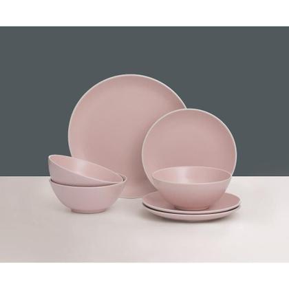 Imagem de Aparelho de Jantar Rosa com 18 Peças - Mason Cash