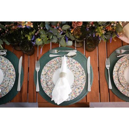 Imagem de Aparelho de Jantar Tramontina Dalina em Porcelana Decorada 30 Peças Jogo de Pratos Especial