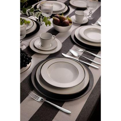 Imagem de Aparelho De Jantar Tramontina Sienna Em Porcelana Decorada 30 Peças