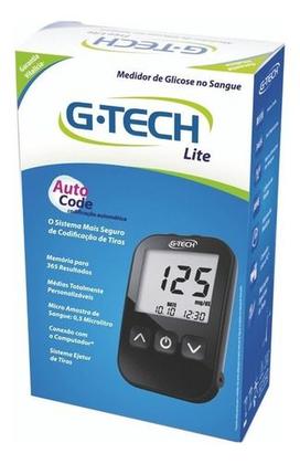 Imagem de Aparelho De Medir Gllicose Combo Completo Gtech Lite