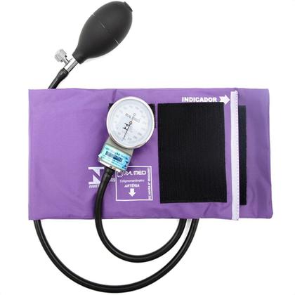 Imagem de Aparelho De Medir Pressão Arterial Esfigmomanometro + Estetoscópio Rappaport Duplo  P. A. MED