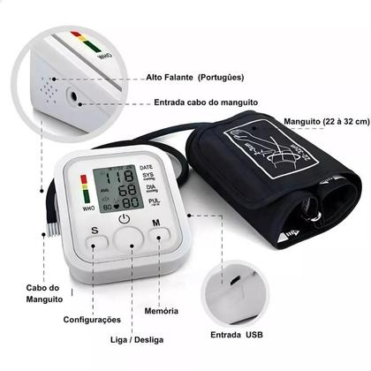 Imagem de Aparelho De Medir Pressão Arterial Monitor Automático