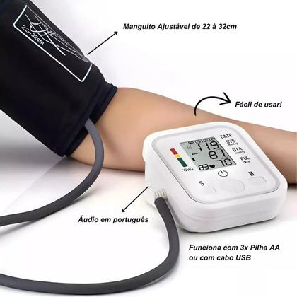 Imagem de Aparelho De Medir Pressão Arterial Monitor Automático