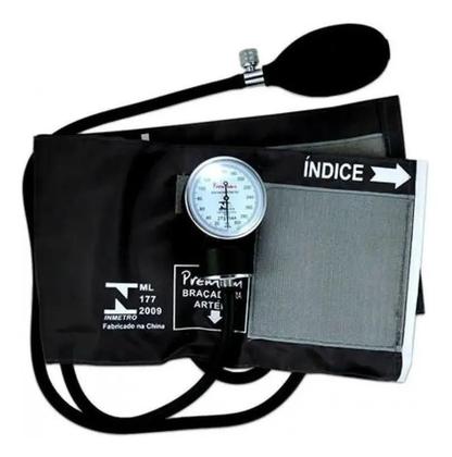 Imagem de Aparelho De Medir Pressão Esfigmomanômetro + Estetoscopio Duplo Rappaport Premium